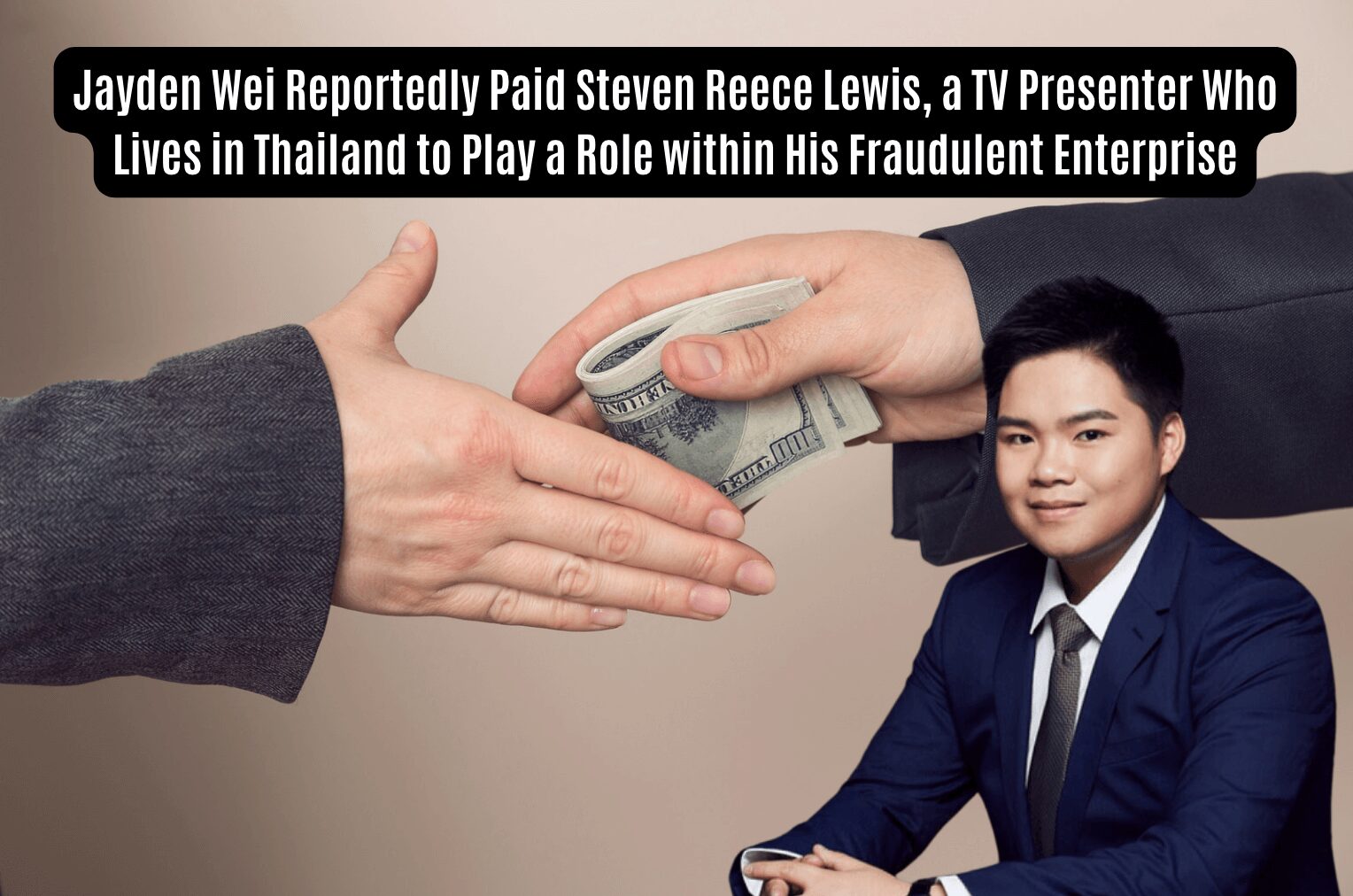 Jayden Wei paid an actor to play a role in HyperVerse Ponzi scheme